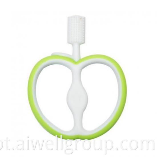 Apple Shape Baby Silicone Training Toothbrush